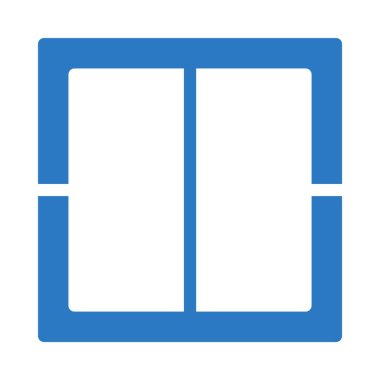 şablon glyph renk vektör simgesi