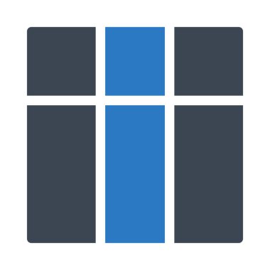 şablon glyph renk vektör simgesi