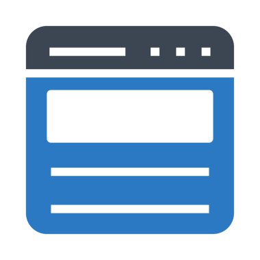 şablon glyph renk vektör simgesi