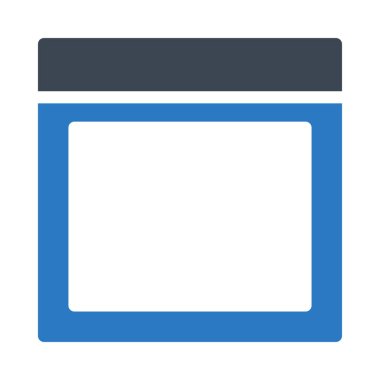 şablon glyph renk vektör simgesi