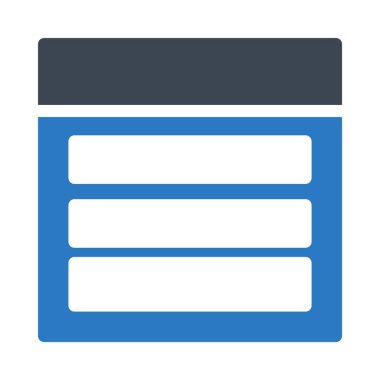 şablon glyph renk vektör simgesi