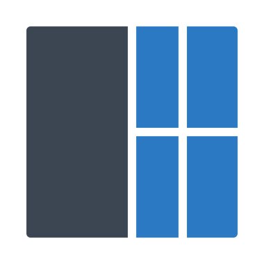 şablon glyph renk vektör simgesi