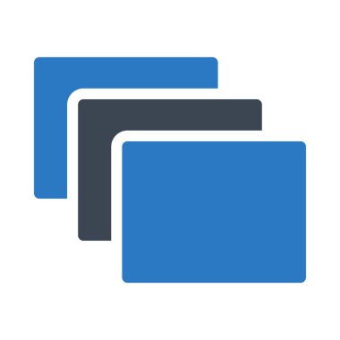 düzen glyph renk vektör simgesi