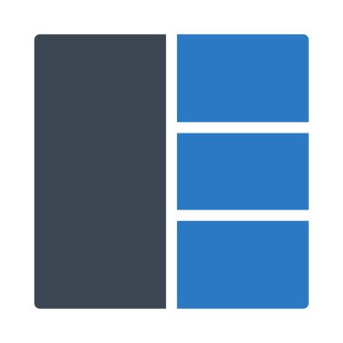 şablon glyph renk vektör simgesi