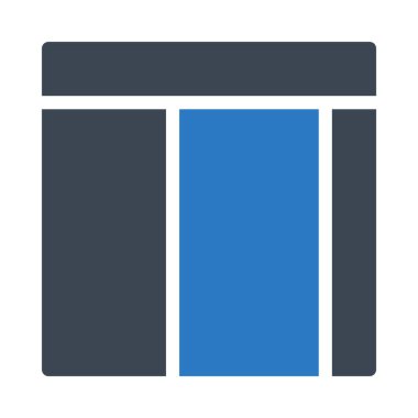 şablon glyph renk vektör simgesi