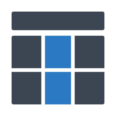 web glyph renk vektör simgesi