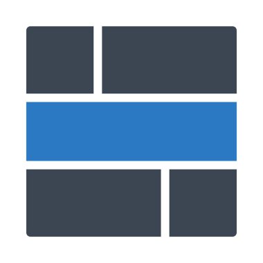 şablon glyph renk vektör simgesi