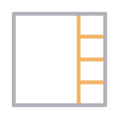 web renk çizgisi vektör simgesi