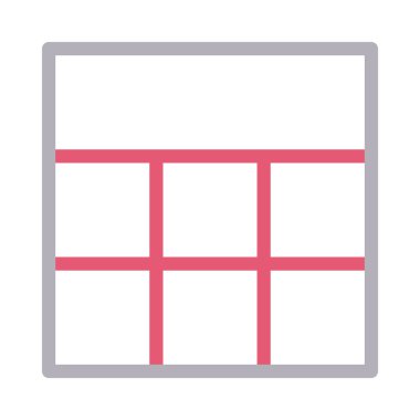 şablon renk çizgisi vektör simgesi