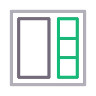 web renk çizgisi vektör simgesi