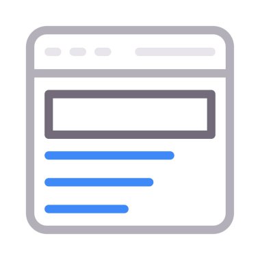 şablon renk çizgisi vektör simgesi