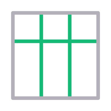 şablon renk çizgisi vektör simgesi