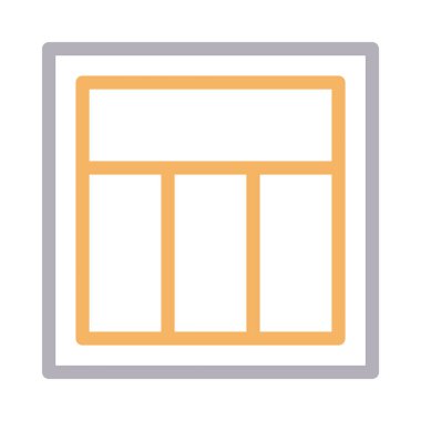 web renk çizgisi vektör simgesi