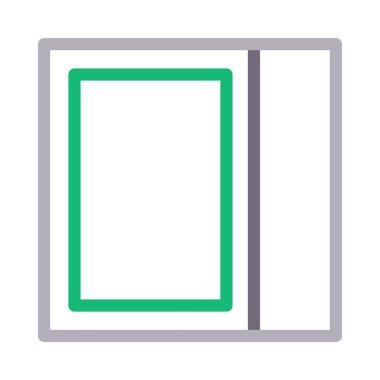 şablon renk çizgisi vektör simgesi