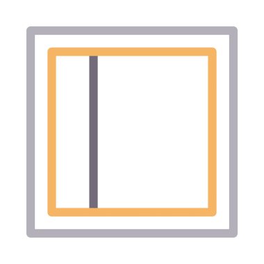 şablon renk çizgisi vektör simgesi