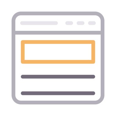 şablon renk çizgisi vektör simgesi