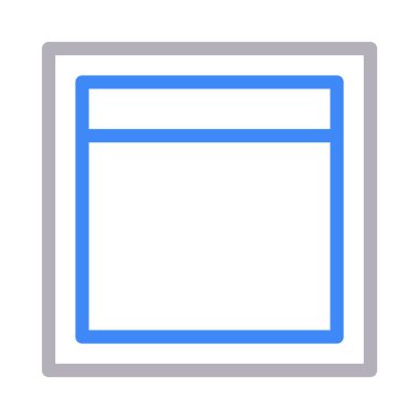 şablon renk çizgisi vektör simgesi