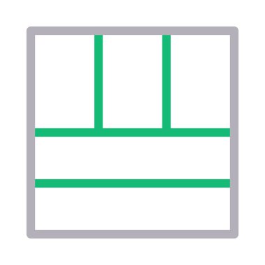 web renk çizgisi vektör simgesi