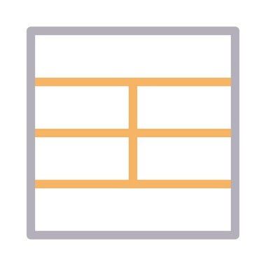 şablon renk çizgisi vektör simgesi