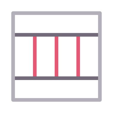 şablon renk çizgisi vektör simgesi