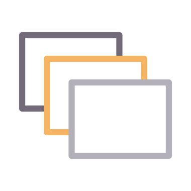 düzen renk çizgisi vektör simgesi