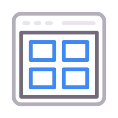 tasarım renk çizgisi vektör simgesi