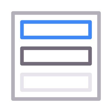 şablon renk çizgisi vektör simgesi