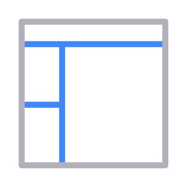 web renk çizgisi vektör simgesi