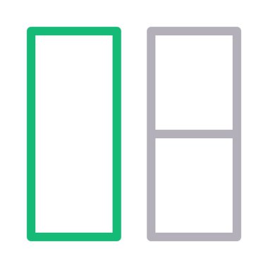 şablon renk çizgisi vektör simgesi