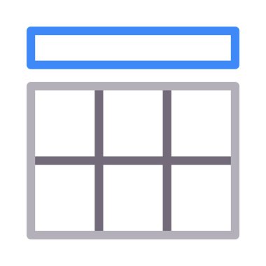 web renk çizgisi vektör simgesi