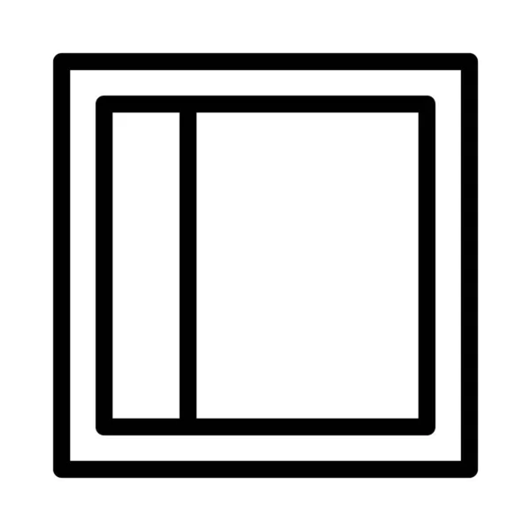 Icône Vectorielle Ligne Mince Modèle — Image vectorielle