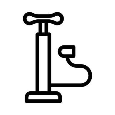 bisiklet ince çizgi vektör simgesi