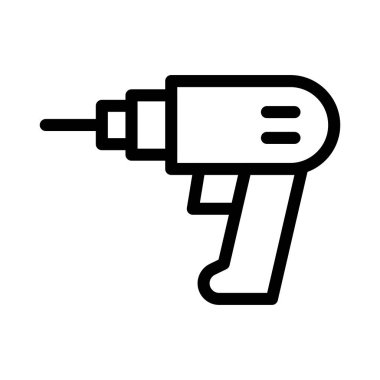 makine ince çizgi vektör simgesi