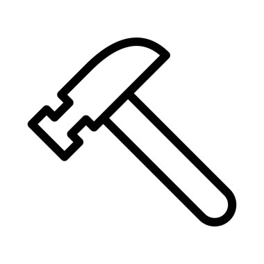 inşaat ince çizgi vektör simgesi