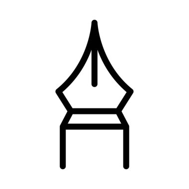 Nib İnce Satır Vektörü Simgesi