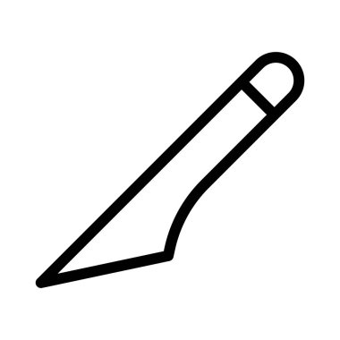 kesici ince çizgi vektör simgesi