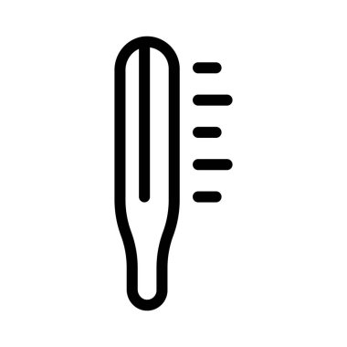 sıcaklık ince çizgi vektör simgesi