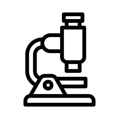 Laboratuar ince çizgi vektör simgesi