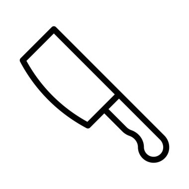 ince çizgi vektör simgesi doğrayın