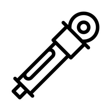 şırınga ince çizgi vektör simgesi