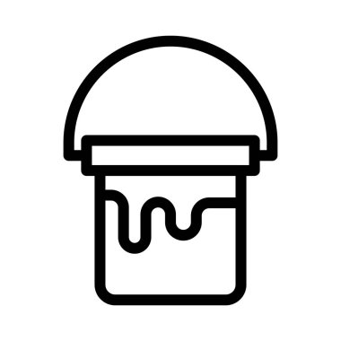 renk ince çizgi vektör simgesi