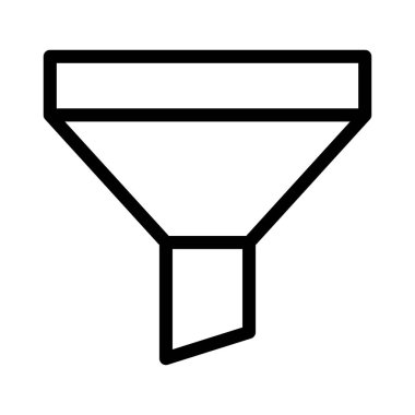 filtre ince çizgi vektör simgesi