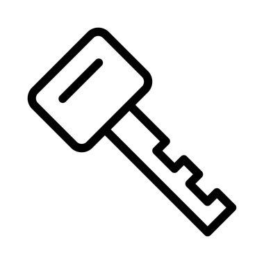 kilit ince çizgi vektör simgesi