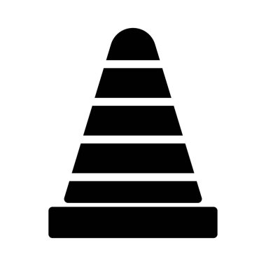 acil glyph düz vektör simgesi