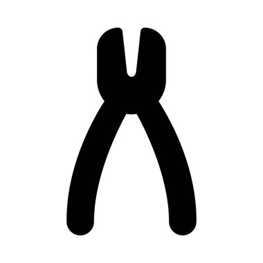 araçlar glyph düz vektör simgesi