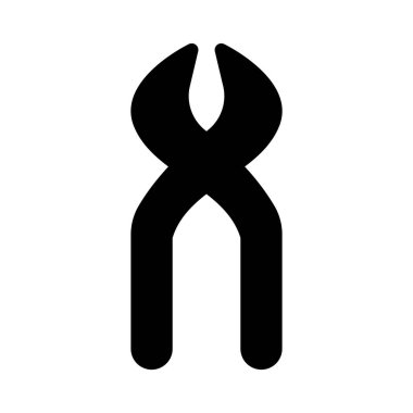 araçlar glyph düz vektör simgesi