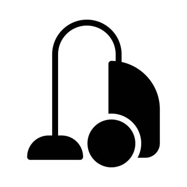 vakum glyph düz vektör simgesi