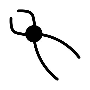 araçlar glyph düz vektör simgesi