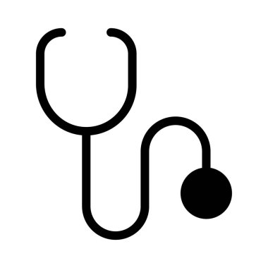 doktor glyph düz vektör simgesi