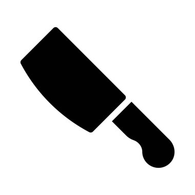 chop glyph düz vektör simgesi